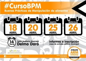 curso manipulacion de alimentos abril 2017