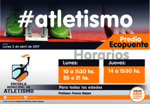escuela de atletismo 2017