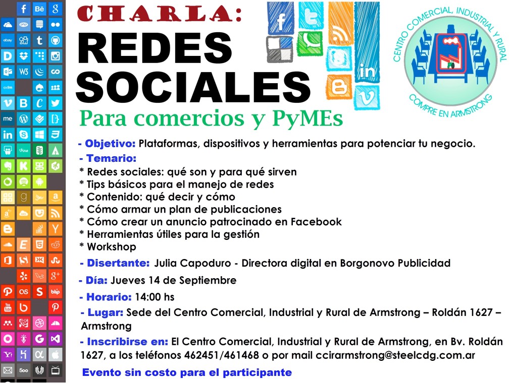Charla - Redes sociales para comercios y PyMEs