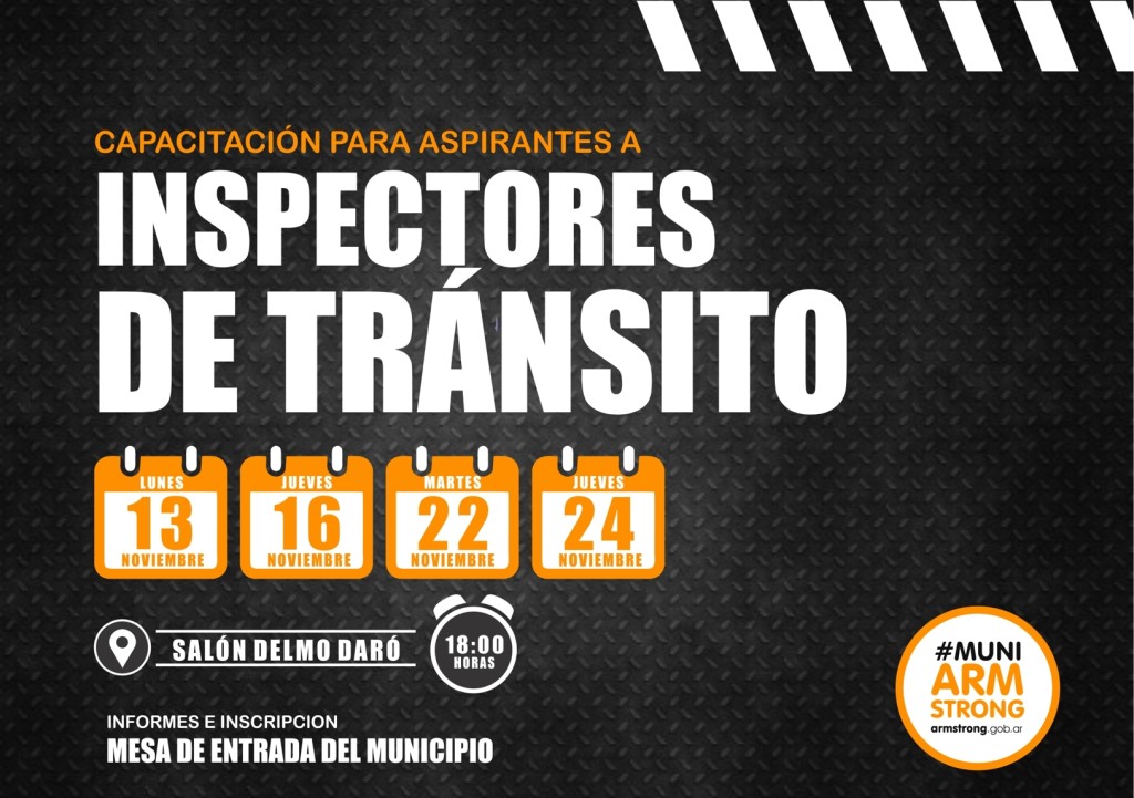 capacitacion aspirantes a inspectores de transito