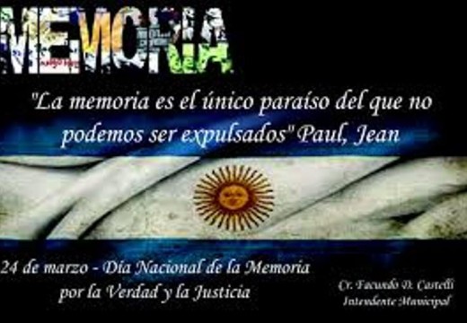 Día de la Memoria: Cañada se moviliza por los 40 años del golpe.