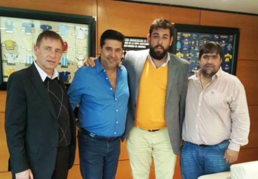 Las Parejas. Compagnucci se reunió con el Presidente del Club Atlético Boca Juniors.