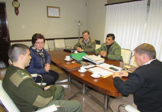 Compagnucci recibió al Jefe de la Dirección General de Seguridad Rural “Los Pumas”.