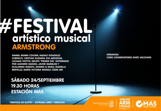 Armstrong. 24 de septiembre: Gran festival artístico musical.