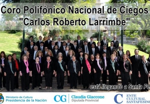El Coro Polifónico Nacional de Ciegos se presenta en Villa Eloísa, Mtes de Oca y Maria Susana.