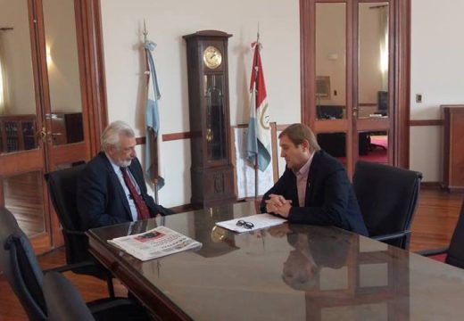 El Senador Guillermo Cornaglia se reunio con el Ministro de Justicia.