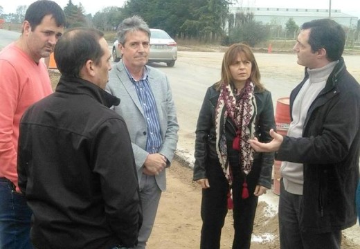 El intendente Verdecchia recorrió obras junto al Ministro de Infraestructura Garibay.