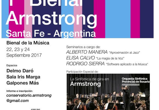 1° Bienal de la Música en Armstrong 2017.