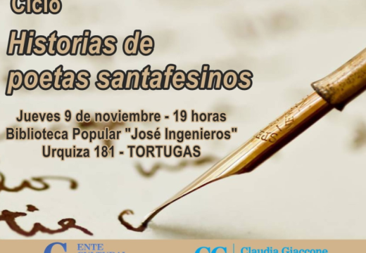 Hoy Tortugas recibe al ciclo “Historias de Poetas Santafesinos”.