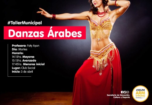 Nuevo taller de danzas árabes para niñas y adolescentes.