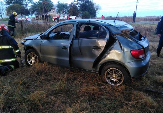 Accidente sobre Ruta 9, entre Marcos Juarez y General Roca.