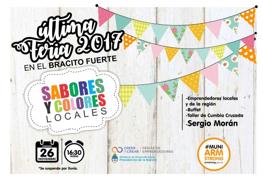 Feria mensual de Sabores y Colores Locales.