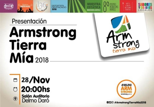 Presentación oficial de la Fiesta “Armstrong Tierra Mía 2018″.