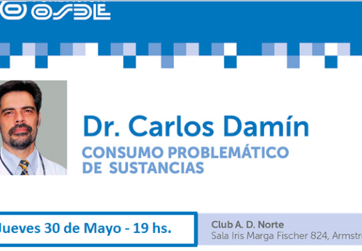 El Dr. Carlos Damín, brindara una charla en Sala «Iris Marga».