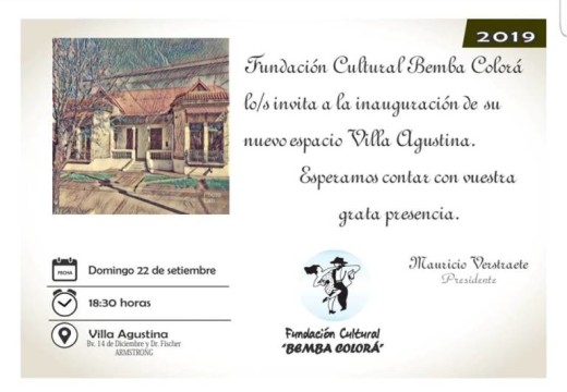 Fundación Bemba Colora inaugura su nuevo espacio «Villa Agustina».