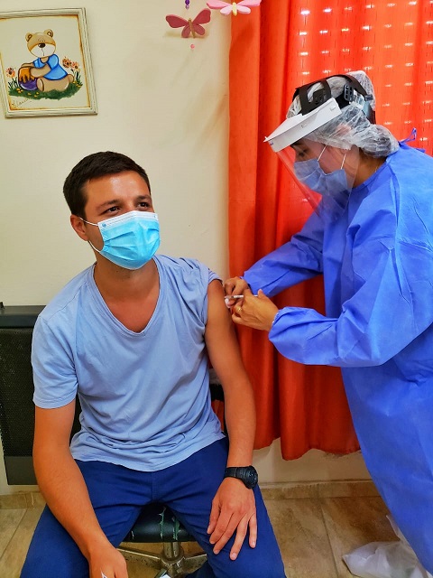 Cañada de Gómez. Comenzó en el hospital San José la vacunación contra el coronavirus.