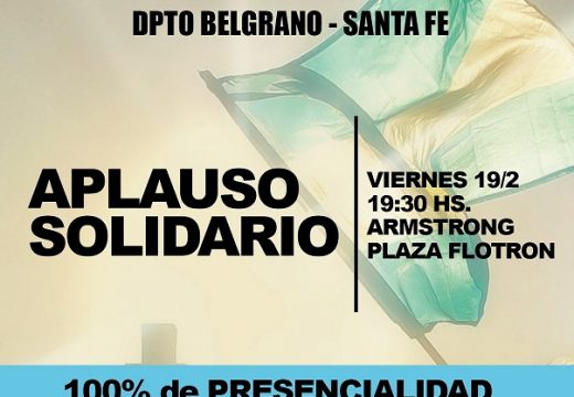 Padres organizados del Dto. Belgrano invitan a Aplauso Solidario pidiendo 100% de presencialidad en las aulas.