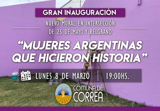 Correa celebra e inaugura en el «Día Internacional de la Mujer».