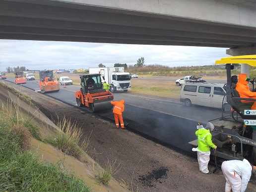 Avanza la obra de recuperación de la autopista Rosario-Córdoba.