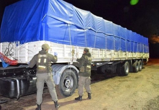Contrabando de soja: Gendarmería secuestró 210 toneladas que eran trasladadas desde Cañada de Gómez.