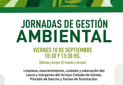Cañada de Gómez. Municipio realiza jornadas de gestión ambiental.