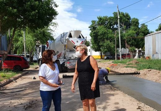 Cañada de Gómez. Municipio avanza con obras de pavimento en zona sur.