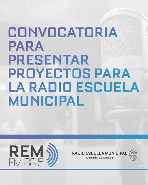 Municipio abre la convocatoria para presentar proyectos para la radio escuela municipal.