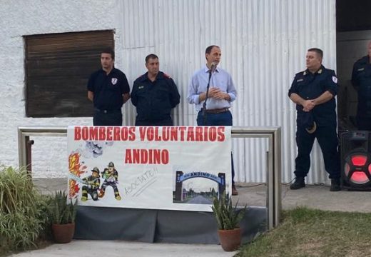 Nuevo cuartel de Bomberos Voluntarios en Pueblo Andino.