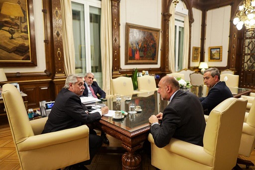 El gobernador Omar Perotti se reunió con el presidente Alberto Fernández para abordar la seguridad en la provincia.