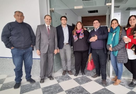 Rasetto visitó el nuevo edificio de Tribunales junto a funcionarios judiciales del Distrito Judicial N°6.