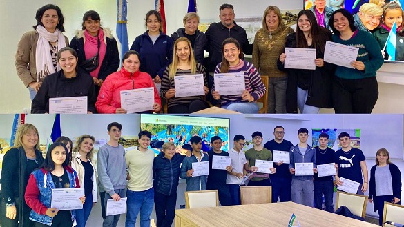 Cañada de Gómez. Municipio entregó certificados a asistentes a cursos de formación en oficio.