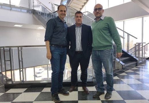 Rasetto y el presidente del Colegio de Abogados de Rosario visitaron el nuevo edificio de Tribunales.