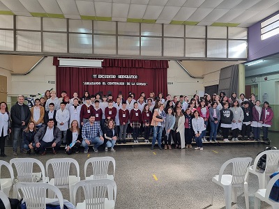 Casalegno participó de la apertura del encuentro ortográfico en escuela Sarmiento.