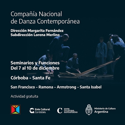 Compañía Nacional de Danza contemporánea en Armstrong.