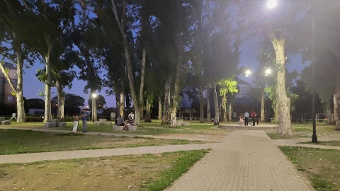 Se inauguró el nuevo sistema de iluminación led en el Parque Bracito Fuerte.