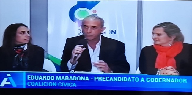 Maradona “Nosotros si somos una alternativa real, con caras nuevas, que es lo que la provincia necesita hoy”.