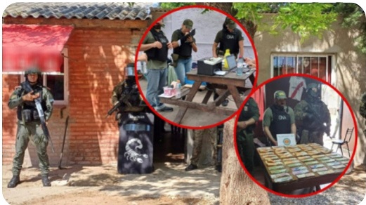 Totoras Importante allanamiento por venta de drogas: secuestraron dinero y celulares.