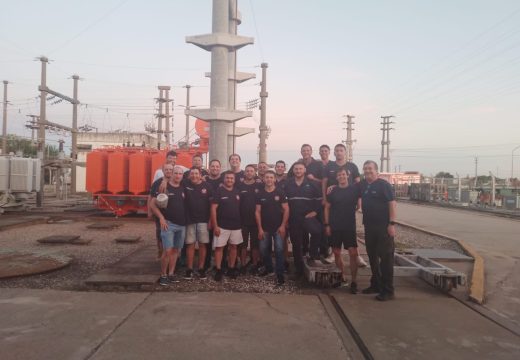 Recorrimos la Estación Transformadora «Enzo Maina» junto a Bomberos Voluntarios