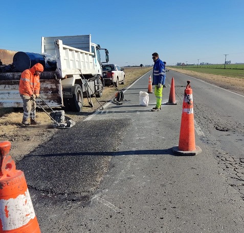 Vialidad Nacional prosigue con las tareas de bacheo sobre RN178.