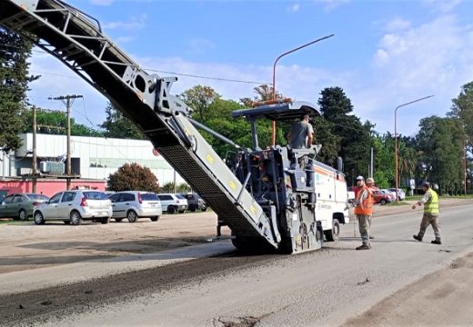 Vialidad Nacional continuó esta semana los trabajos sobre RN 178 en Las Rosas.