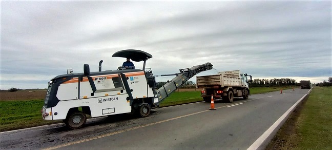 Vialidad Nacional trabaja sobre RN 178 en Villa Eloísa.
