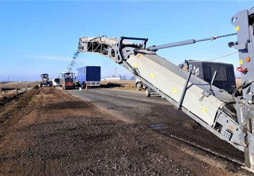 Vialidad Nacional continúa los arreglos de RN 178 en Las Rosas y en Villa Eloísa.