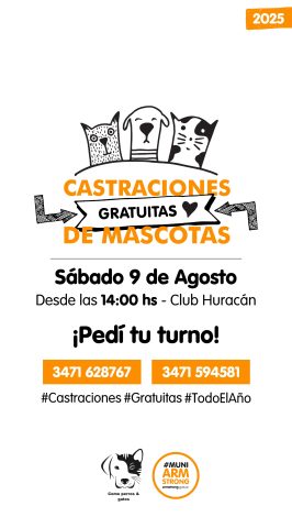 Publicidad jornada de castraciones