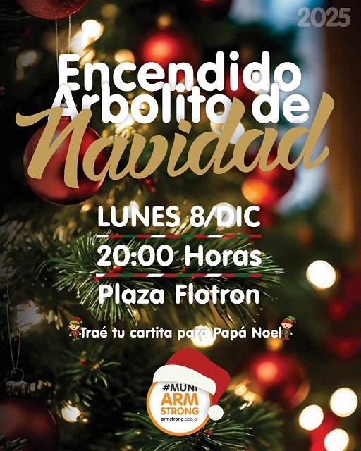 Se enciende la Magia! Armstrong recibe la Navidad este lunes 8 de diciembre en Plaza Flotron.