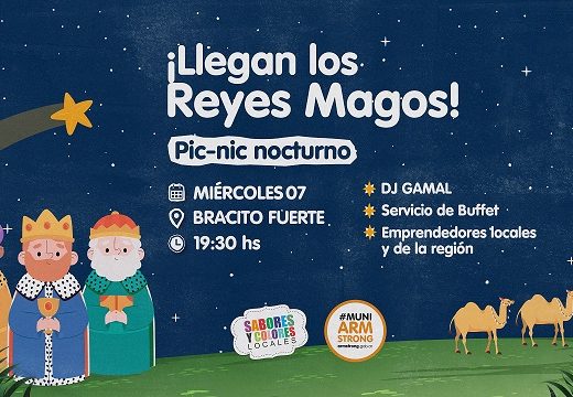 El espíritu de los Reyes Magos llega a Armstrong con un gran «Picnic Nocturno»