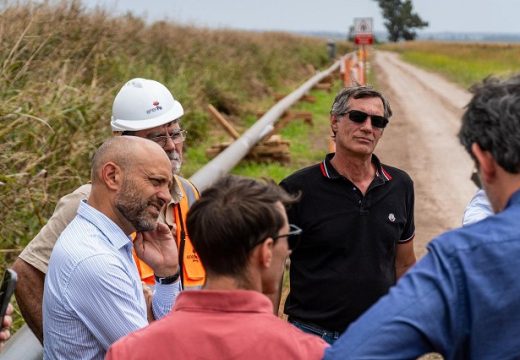 Puccini y Verdecchia recorrieron las obras del Gasoducto de la Ruta 20.