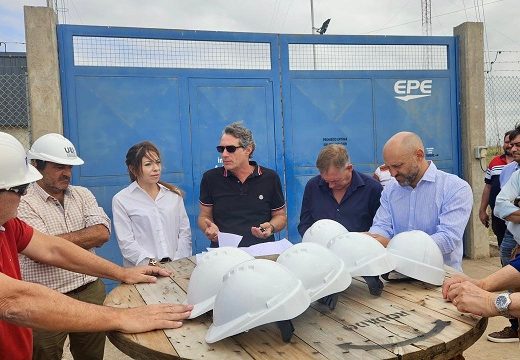 Avanza la obra de energía eléctrica en Área Industrial oeste de Las Parejas.