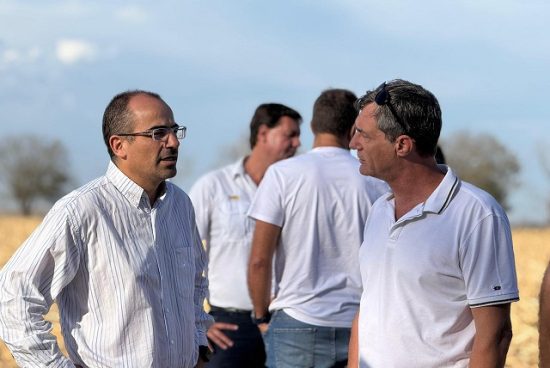 Verdecchia acompañó el relevamiento de daños en campos afectados por el temporal.