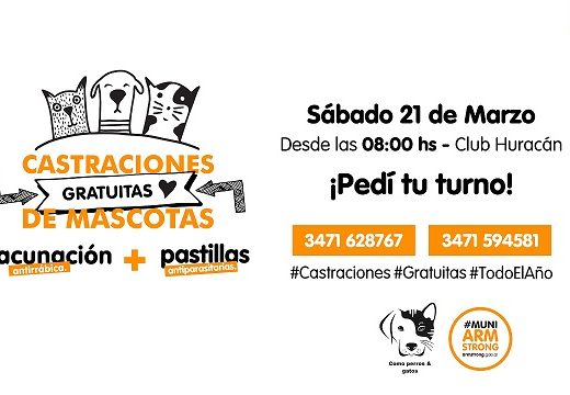 Jornada de salud animal en el Club Huracán: Castraciones gratuitas, vacunación y desparasitación.