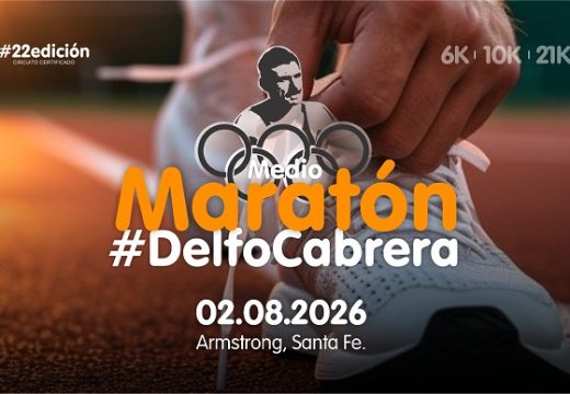 Inscripciones abiertas para el MEDIO MARATÓN DELFO CABRERA Armstrong 2026.